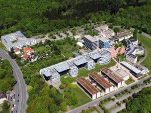 Der Campus der FernUniversität in Hagen aus der Luft