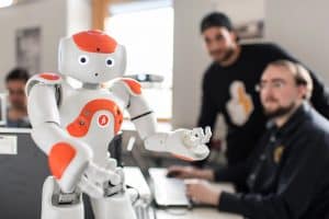 NAO-Roboter im Einsatz am Fachbereich Informatik der FH Dortmund